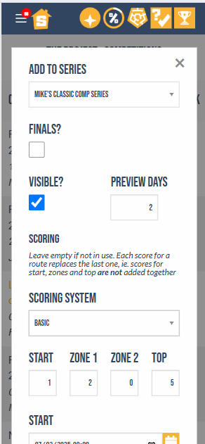Create a competition